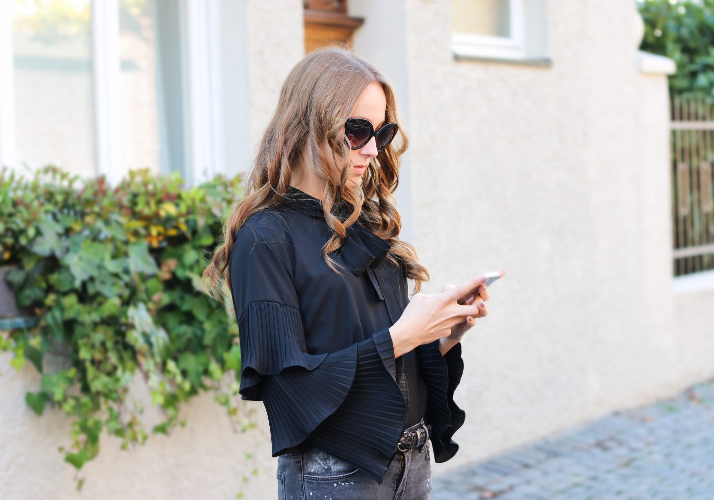 topshop-bluse-18 - Navy London Blouse